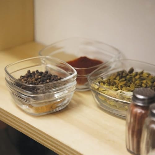 WRINGO Glass Bowl for Kitchen Prep, Dessert, Dips, and Candy Dishes, Cake, Snack Bowl Set of 6 Or Nut Bowls, and Microwave Safe Clear Glass Bowls for Mixing, Storing Size 4.5 Inch (WR-05), 250 ml - Image 5