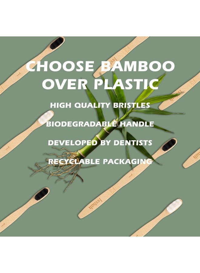 Isshah Extra Soft Bamboo Toothbrush, Micro Nano 20,000 Bristles Toothbrushes For Sensitive Gum, Fsc Certified And Peta Approved, Pack Of 8 - Image 4
