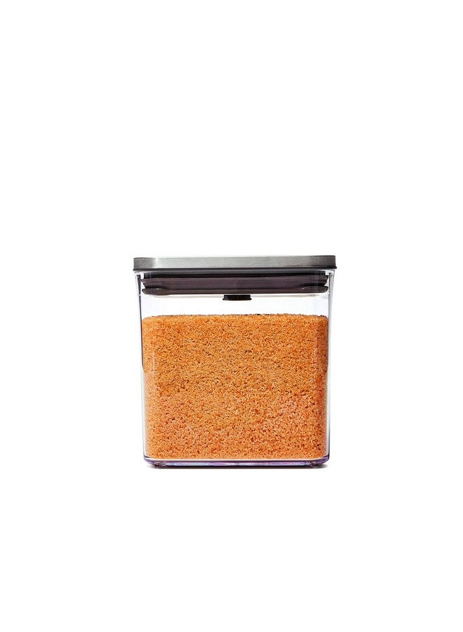 OXO OXO Steel POP Container Big Short Sqaure - 2.8 Qt for Cereal, Grains and More Grey  - Image 1