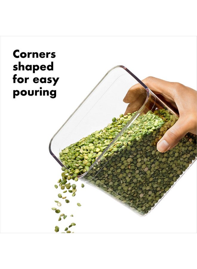 OXO OXO Steel POP Container Big Short Sqaure - 2.8 Qt for Cereal, Grains and More Grey  - Image 4