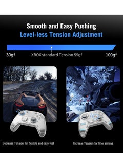 FlyDigi APEX 4 Wireless PC Controller Force Feedback Trigger Force-Adjustable Alloy Joysitck Full-Color LED Display 1500mAh 1000hz Report Rate Stereo Vibration PC/NS/Mobile/TV/Android/IOS Native  - Image 3