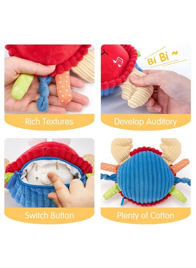 hahaland ألعاب هاهالاند للأطفال من 12-18 شهرًا - لعبة السلطعون الموسيقية المتطورة للحبو والرقص والمشي والحركة والقفز، ألعاب تعليمية للأطفال الصغار لعيد ميلاد الأولاد والبنات من 1-3 سنوات - Image 5