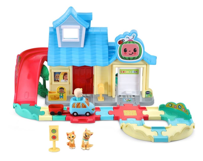 VTech CoComelon Go! Go! Smart Wheels JJ’s House Track Set, Interactive Songs & SmartPoint, Ages 1.5 – 5 Years - Image 2