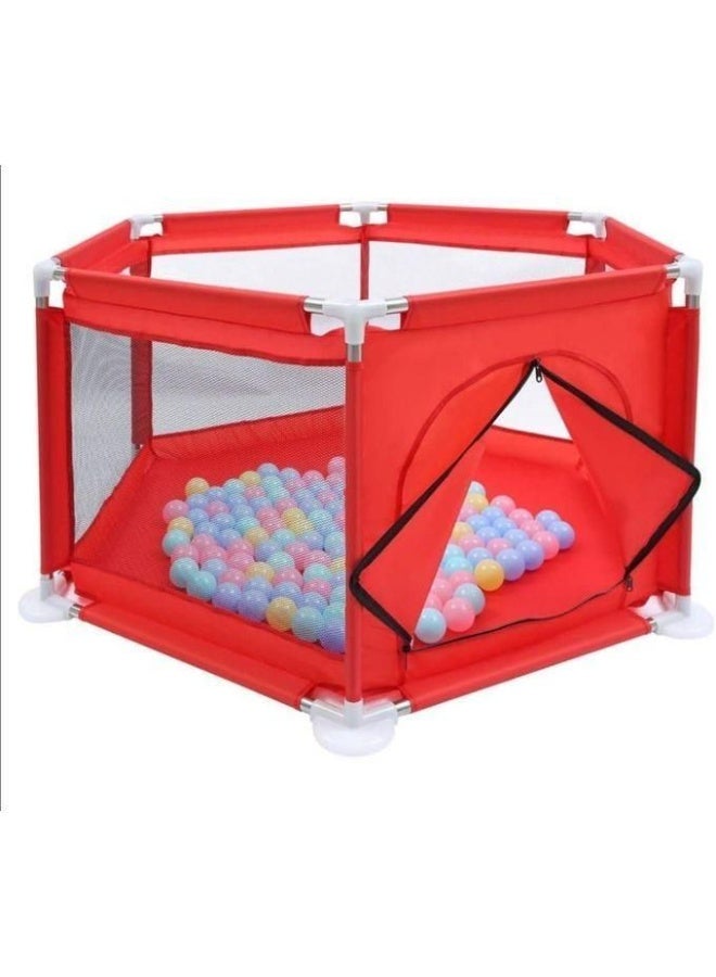 Hexagonal playground for babies and toddlers