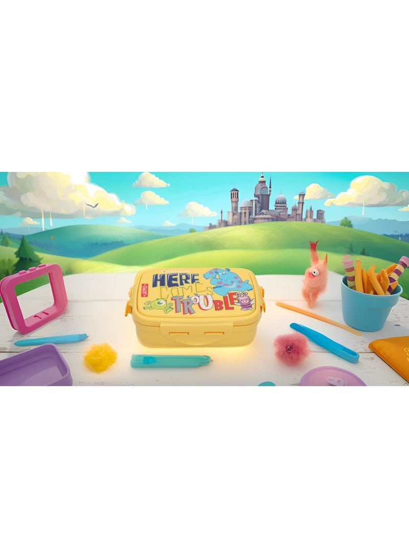 JAYPEE Steel Tek Jr. Insulated Lunch Box Disney, Yellow, 400 ml | Airtight Tiffin Box for School Kids Inner Stainless Steel Mini Box | Bpa Free - Image 3
