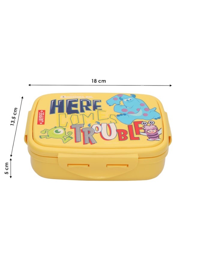 JAYPEE Steel Tek Jr. Insulated Lunch Box Disney, Yellow, 400 ml | Airtight Tiffin Box for School Kids Inner Stainless Steel Mini Box | Bpa Free - Image 4