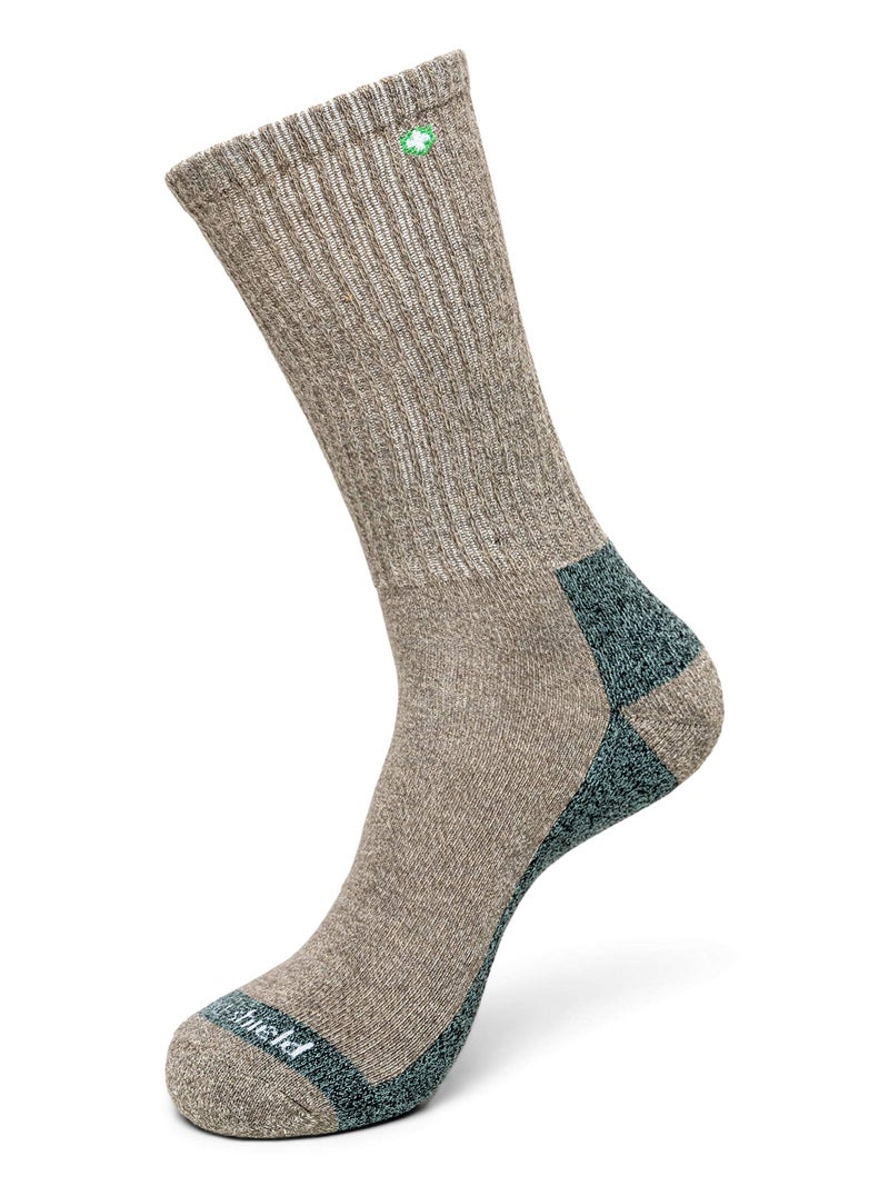 Insect Shield Lightweight Hiking Socks With Permethrin Bug Repellant - Protective Clothing for Men & Women, Khaki, Medium - Image 1