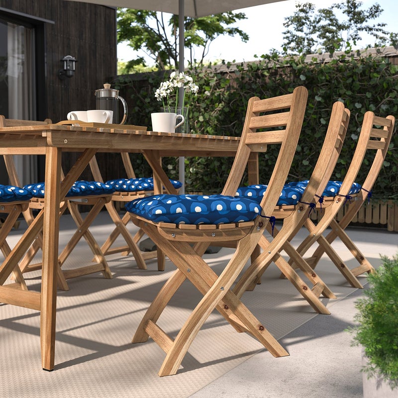 Baitique Outdoor Chair Cushion, Dark Blue, 36x32 cm - Image 3