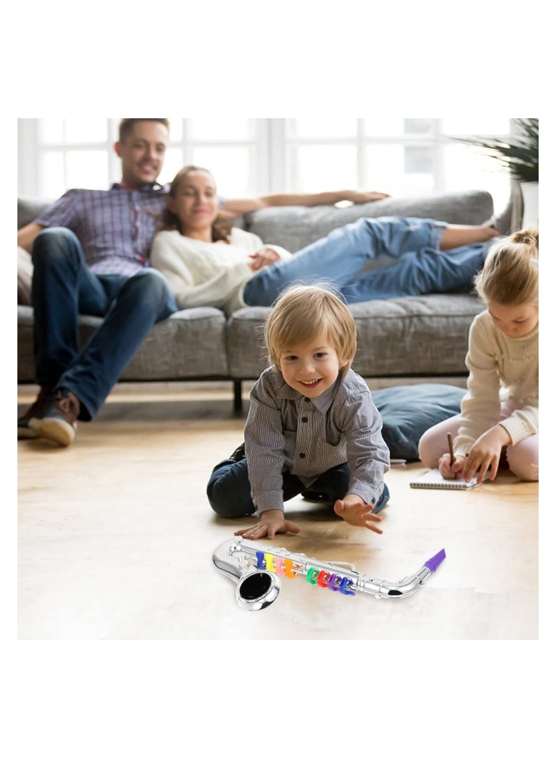 general Children's Silver Saxophone Toy - Portable Musical Instrument for Toddlers, Reusable Stage Prop, Fun Simulation Music Toy, Perfect Gift for Kids (1 Pack) - Image 4