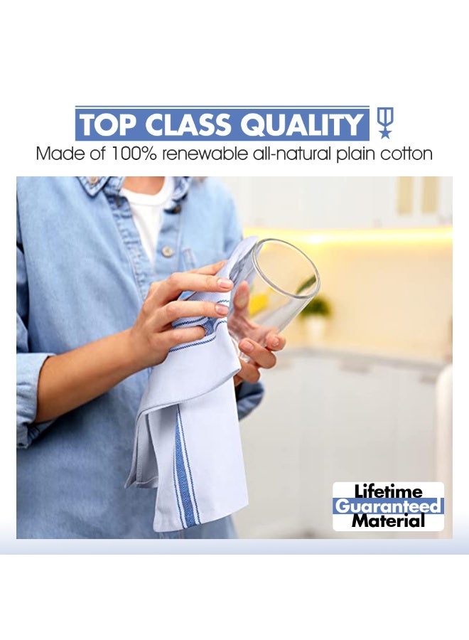 Amber Home Terry Kitchen Towel and Dish Cloth Set-Pack of 6, Super Absorbent, Quick Drying Hand Towels, Tea Towel 50x70 cm - Image 5