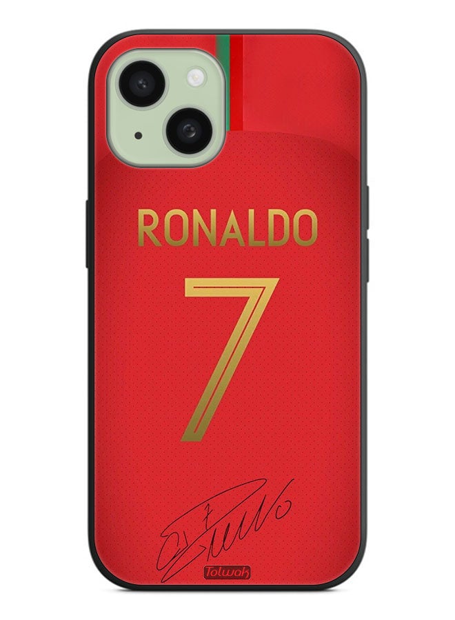 Tolwak Apple iPhone 15 Protective Case Cover Ronaldo 7 - Image 2