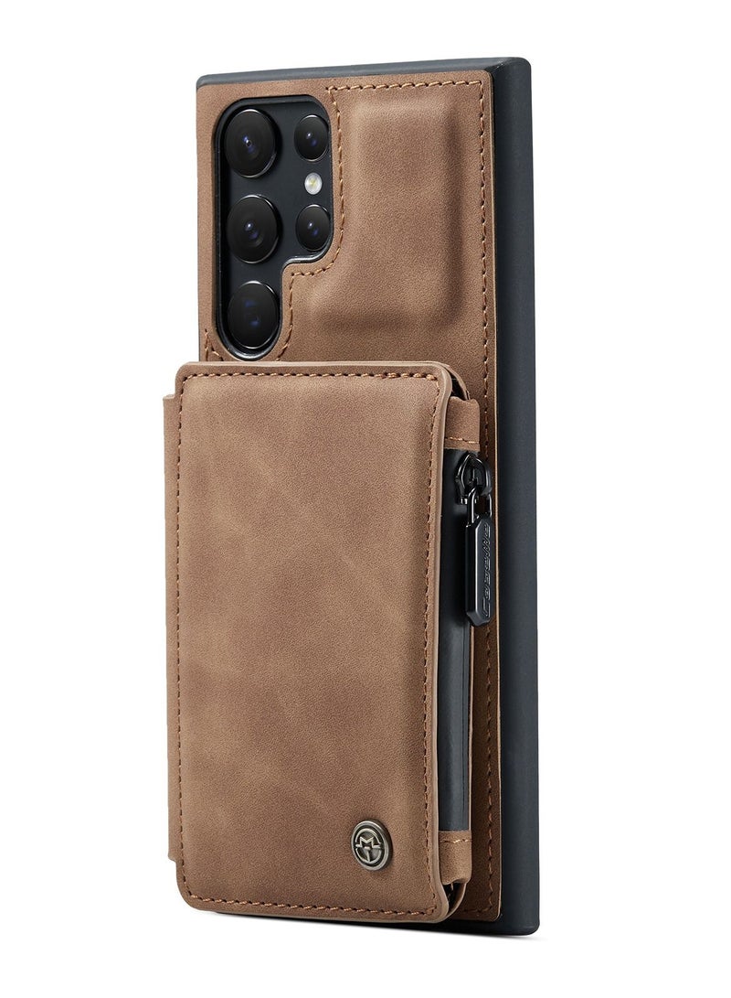 Suteni Back Cover Leather Protective Case for Samsung Mobile Phone - Image 1