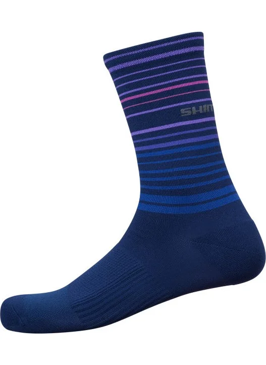 شيمانو Original Navy Long Cycling Socks ECWSCBSSS14UN16