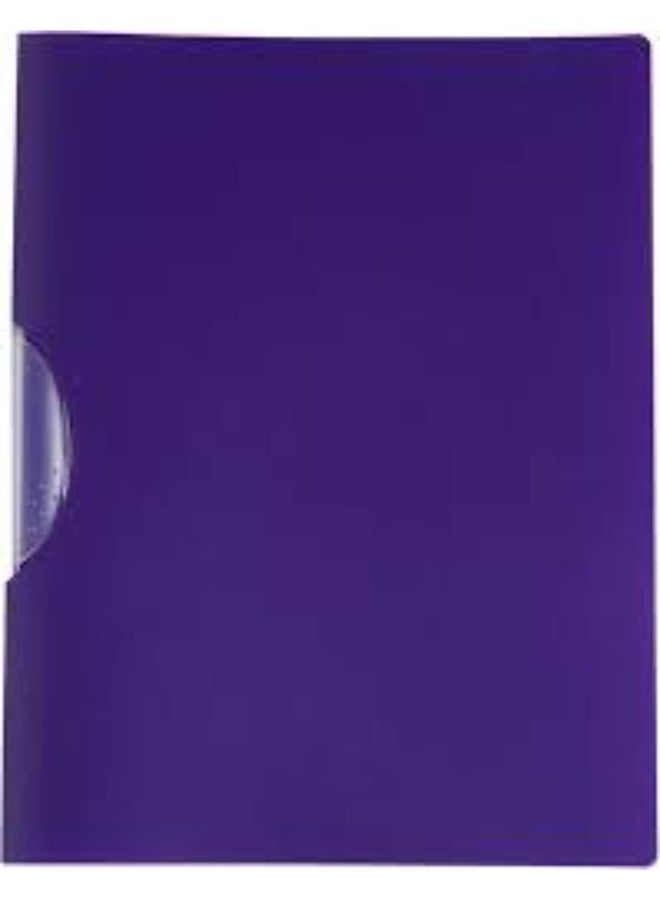 Pack 12 A4 Purple Swing Clip Folder Document Files