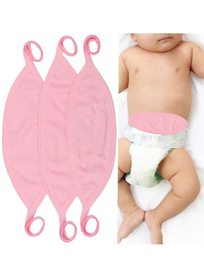 ToBeInStyle حزام بطن مريح لحديثي الولادة من تو بي إن ستايل - 3 قطع - وردي - مقاس واحد - Image 1