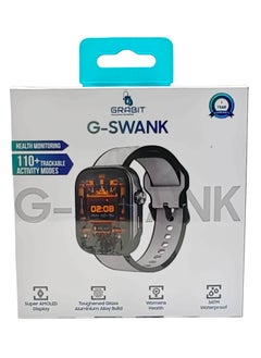 GRABIT G-SWANK Smartwatch AMOLED Display & Bluetooth Calling features a 1.99” Super AMOLED display, Bluetooth calling, and an AI voice assistant for seamless connectivity. With 100+ sport modes, heart rate tracking, and women’s health monitoring, it’s perfect for fitness and daily use. A 350mAh battery offers 35-day standby, while the 3ATM water-resistant aluminum body ensures durability. Compatible with iPhone, Samsung, OnePlus, Xiaomi, Huawei, Google Pixel, and more.  - Image 1