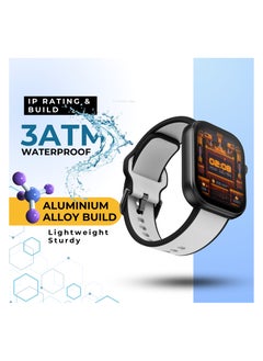 GRABIT G-SWANK Smartwatch AMOLED Display & Bluetooth Calling features a 1.99” Super AMOLED display, Bluetooth calling, and an AI voice assistant for seamless connectivity. With 100+ sport modes, heart rate tracking, and women’s health monitoring, it’s perfect for fitness and daily use. A 350mAh battery offers 35-day standby, while the 3ATM water-resistant aluminum body ensures durability. Compatible with iPhone, Samsung, OnePlus, Xiaomi, Huawei, Google Pixel, and more.  - Image 2