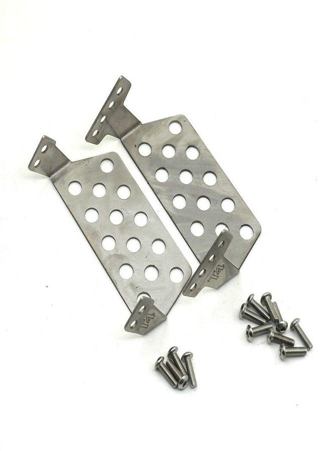 MOHERO Stainless Steel Front and Rear Skid Plate Bumper Lower Protect Plate for TRX-4 SCX10 D90 RC Crawler - Image 1