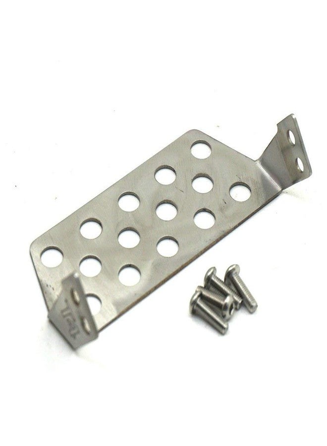 MOHERO Stainless Steel Front and Rear Skid Plate Bumper Lower Protect Plate for TRX-4 SCX10 D90 RC Crawler - Image 4