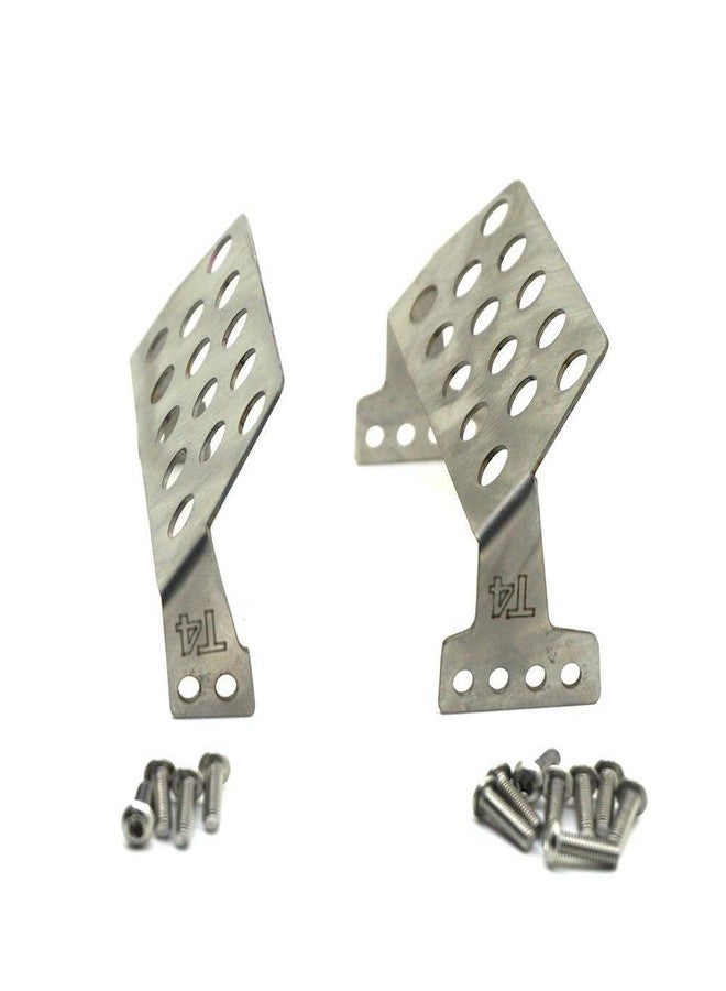 MOHERO Stainless Steel Front and Rear Skid Plate Bumper Lower Protect Plate for TRX-4 SCX10 D90 RC Crawler - Image 5