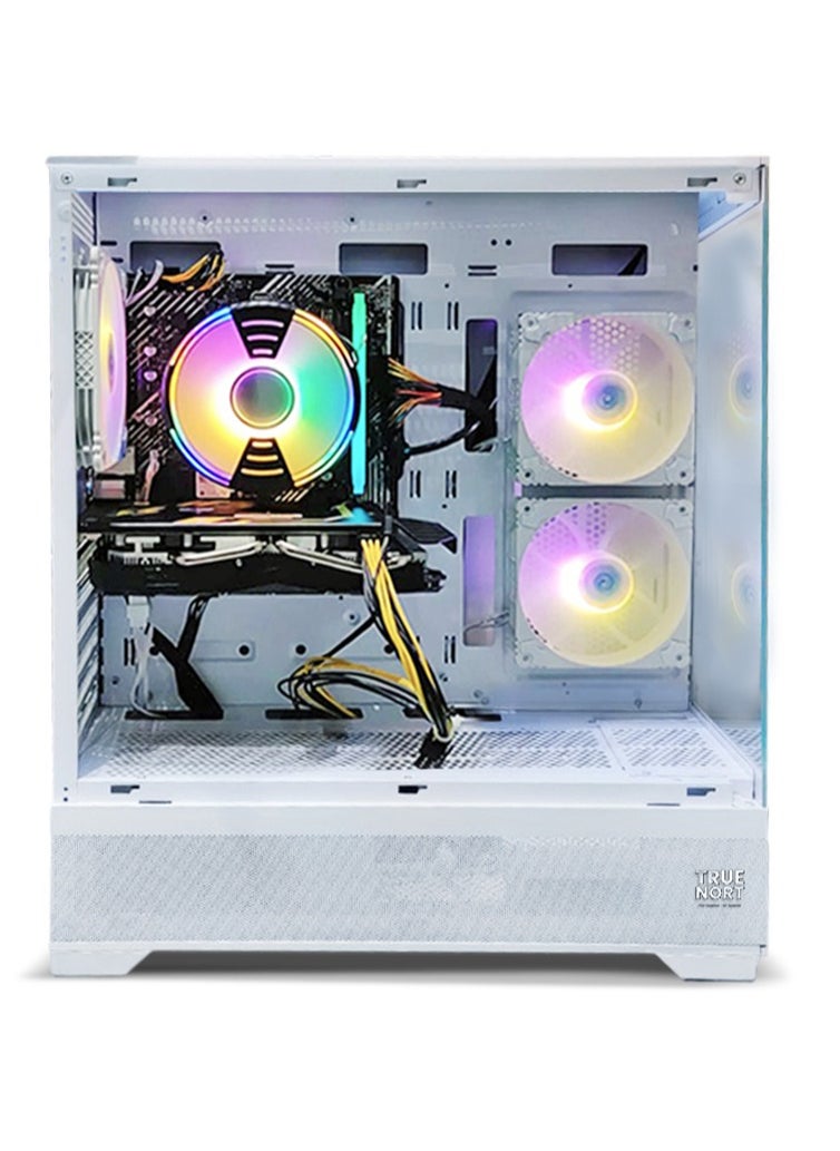 Truenort True Nort Gaming PC, AMD Ryzen 7-5800X,GTX 1650 , 16GB RAM, 1TB SSD, Air Cooler 120 MM, Window 11 Pro, White Case  - Image 2