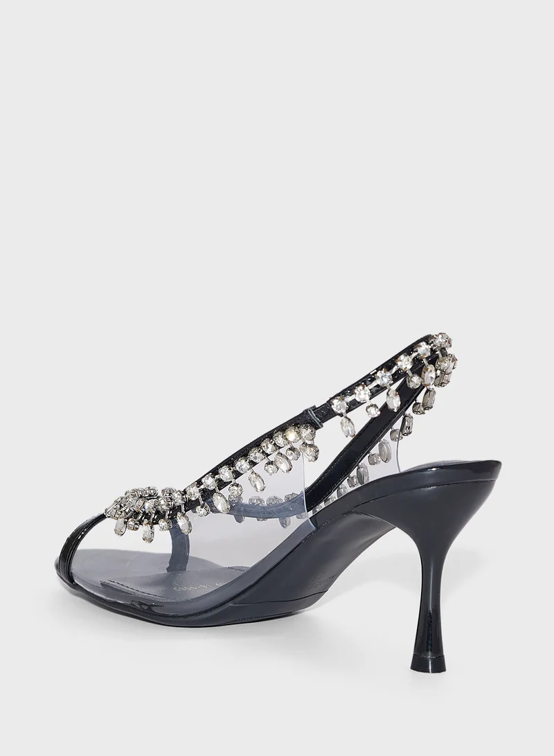 Ella Limited Edition Diamante Peep Toe Pump