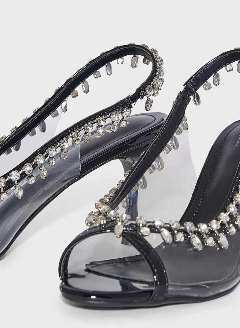 Ella Limited Edition Diamante Peep Toe Pump