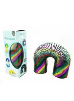 Spring into Joy - Gift works Metallic Effect Rainbow Spring 15cm - Classic Toy Springy: Unleash Fun!