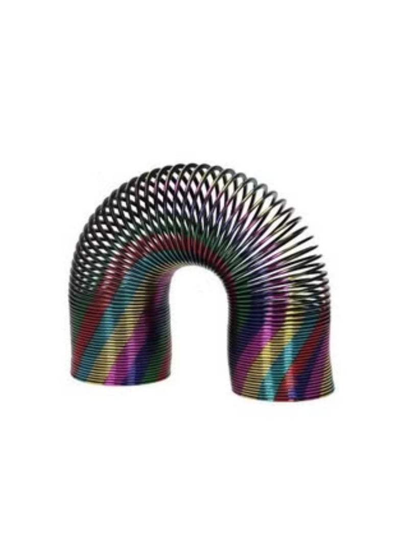 Generic - Spring into Joy - Gift works Metallic Effect Rainbow Spring 15cm - Classic Toy Springy: Unleash Fun! - Image 1