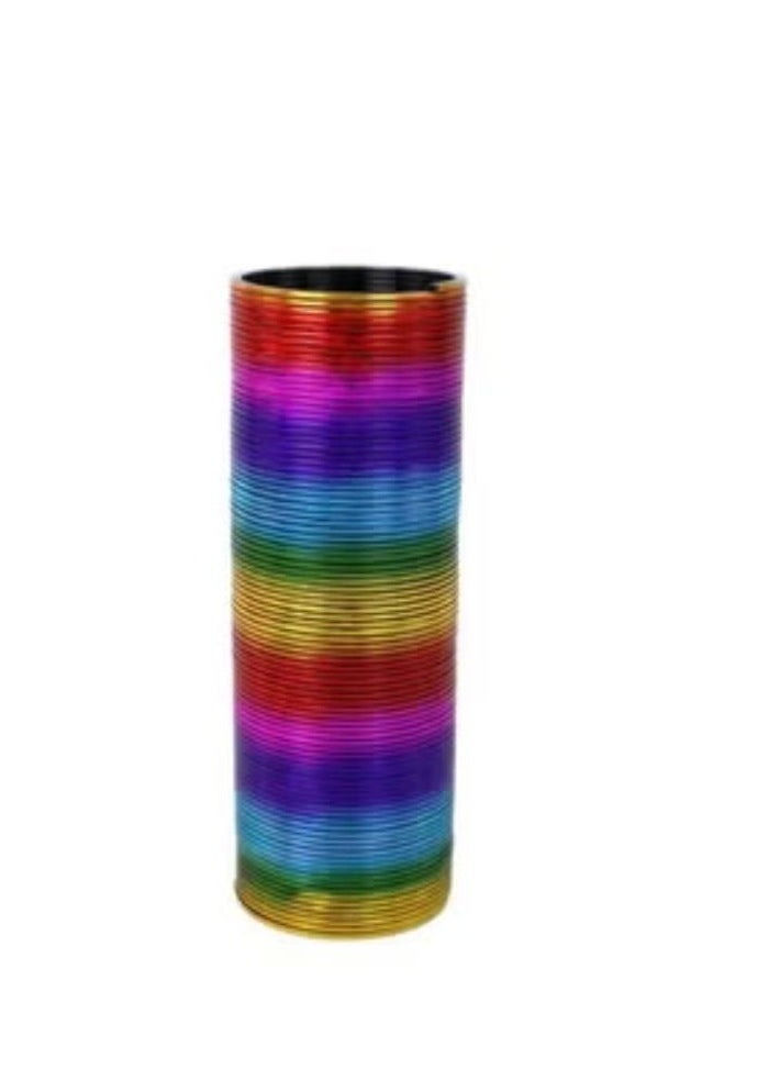 Generic - Spring into Joy - Gift works Metallic Effect Rainbow Spring 15cm - Classic Toy Springy: Unleash Fun! - Image 1