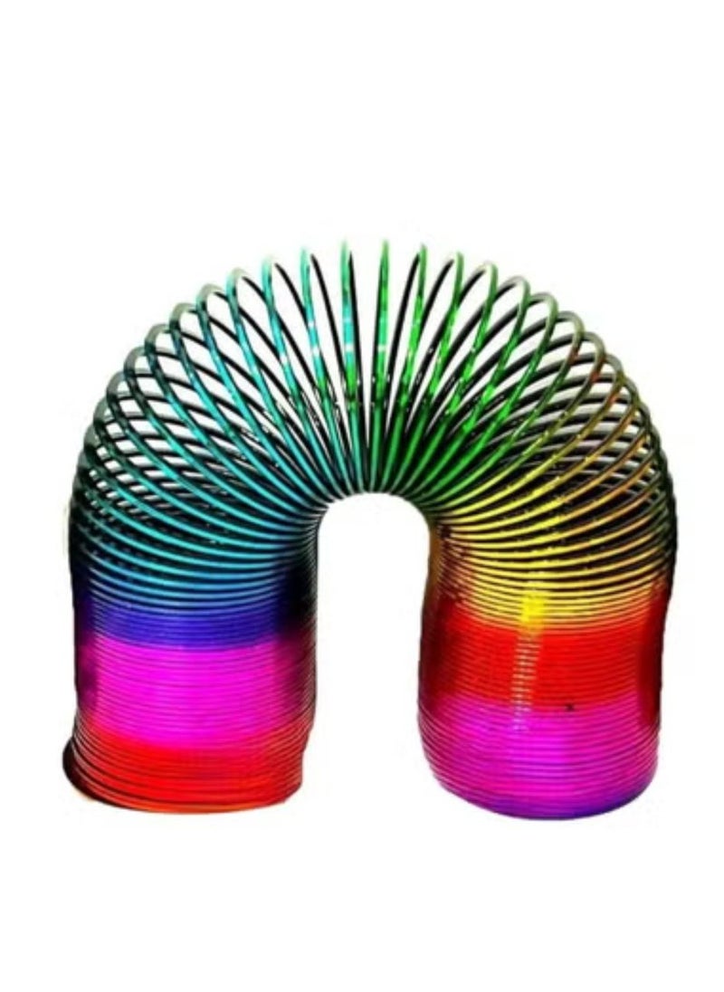 Generic - Spring into Joy - Gift works Metallic Effect Rainbow Spring 15cm - Classic Toy Springy: Unleash Fun! - Image 1