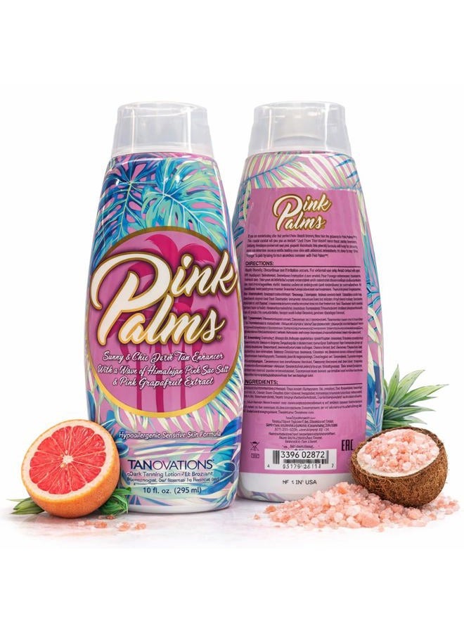 TANOVATIONS Pink Palms Sunny & Chic Dark Tan Enhancer - 300ml - Image 2