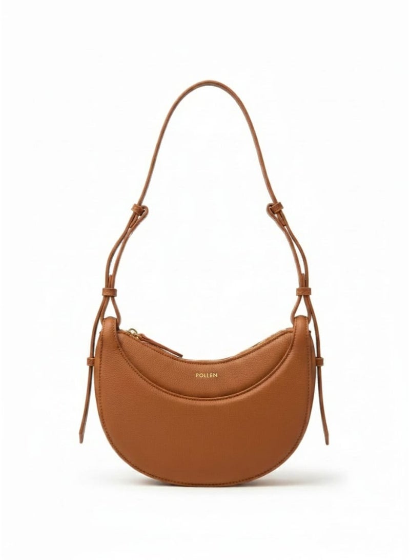 POLLEN Shoulder Bag, Gold Hardware,Adjustable strap size 25 cm