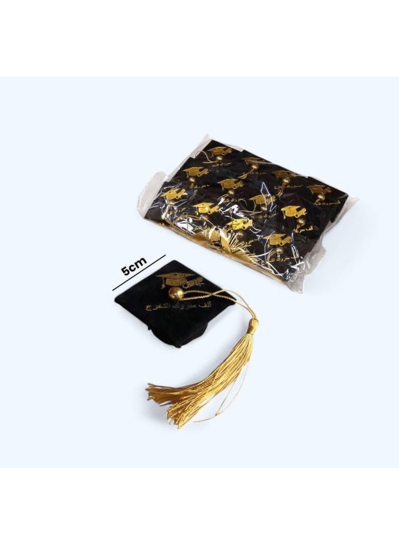 6 PCS Mini Graduation Caps Graduation Cap Bottle Toppers Bachelor Graduation Hat Shaped Party Decorations