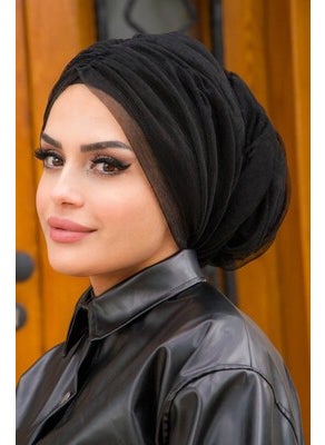 Aişe Tesettür Aisha Hijab Pleated Wrap Bonnet  - Image 1