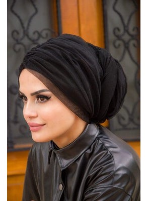 Aişe Tesettür Aisha Hijab Pleated Wrap Bonnet  - Image 2