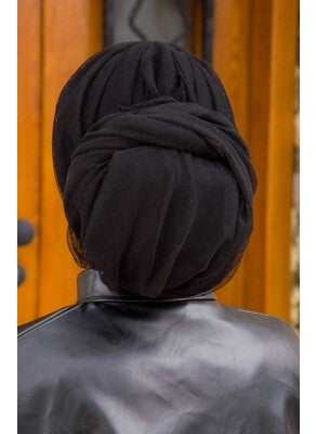 Aişe Tesettür Aisha Hijab Pleated Wrap Bonnet  - Image 3