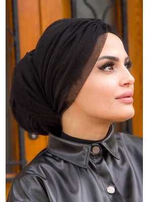 Aişe Tesettür Aisha Hijab Pleated Wrap Bonnet  - Image 4
