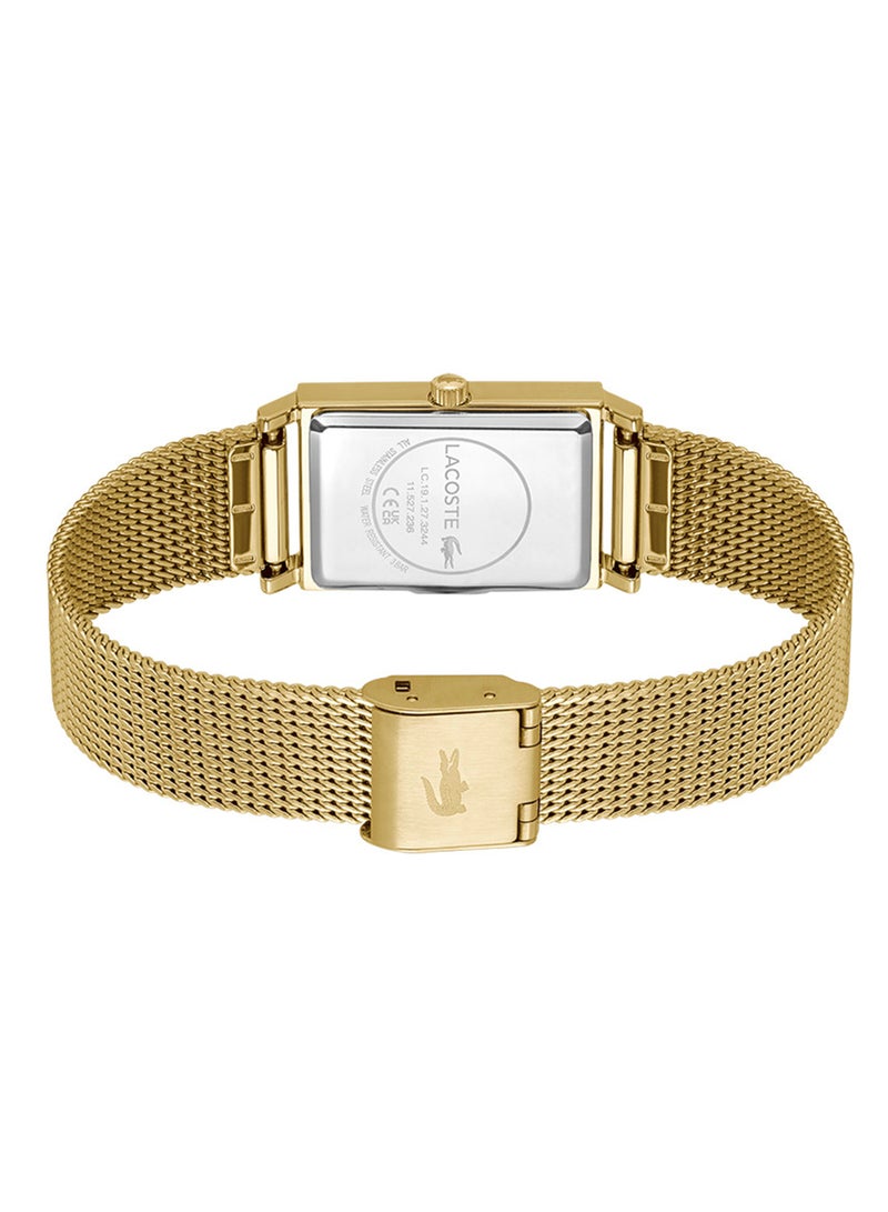 LACOSTE ساعة يد نسائية من الستانلس ستيل بعقارب مستطيلة الشكل 2001315 - 20.7 ملم - Image 3