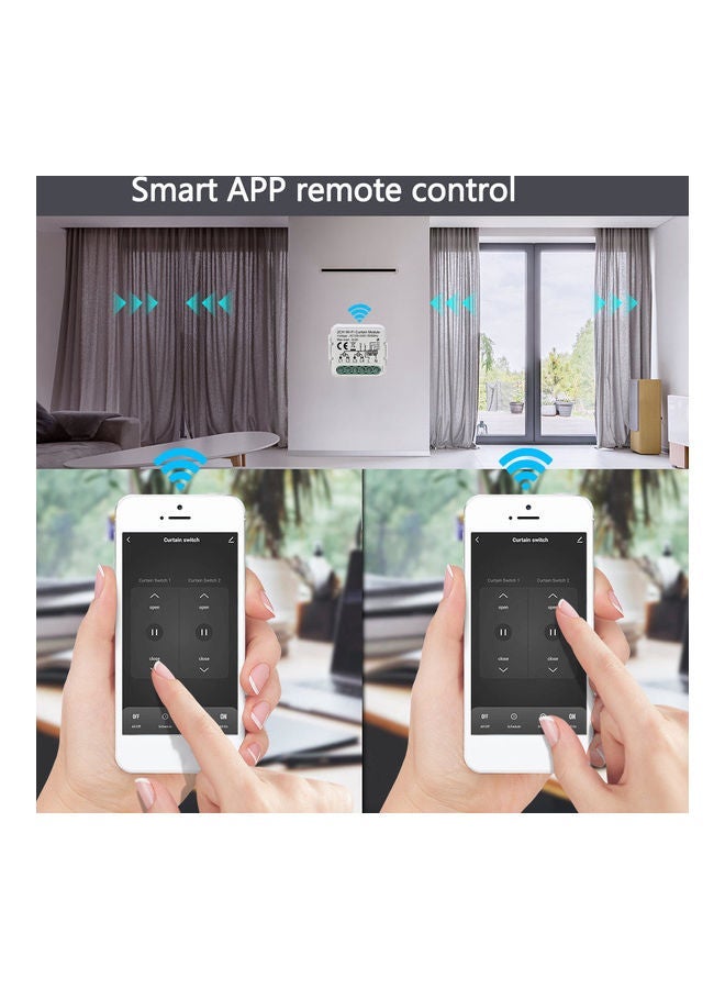 NIBEMINENT Intelligent Curtain Two-way Switch White - Image 3