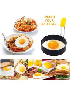 Oasisgalore Non-stick Stainless Steel Egg Rings (Pack of 4) with Anti-scald Handles, Perfect for Frying Eggs/Omelets, Breakfast Pancake Maker Tool  - Image 3