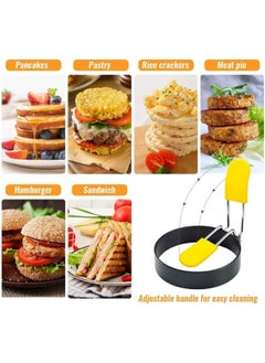 Oasisgalore Non-stick Stainless Steel Egg Rings (Pack of 4) with Anti-scald Handles, Perfect for Frying Eggs/Omelets, Breakfast Pancake Maker Tool  - Image 5