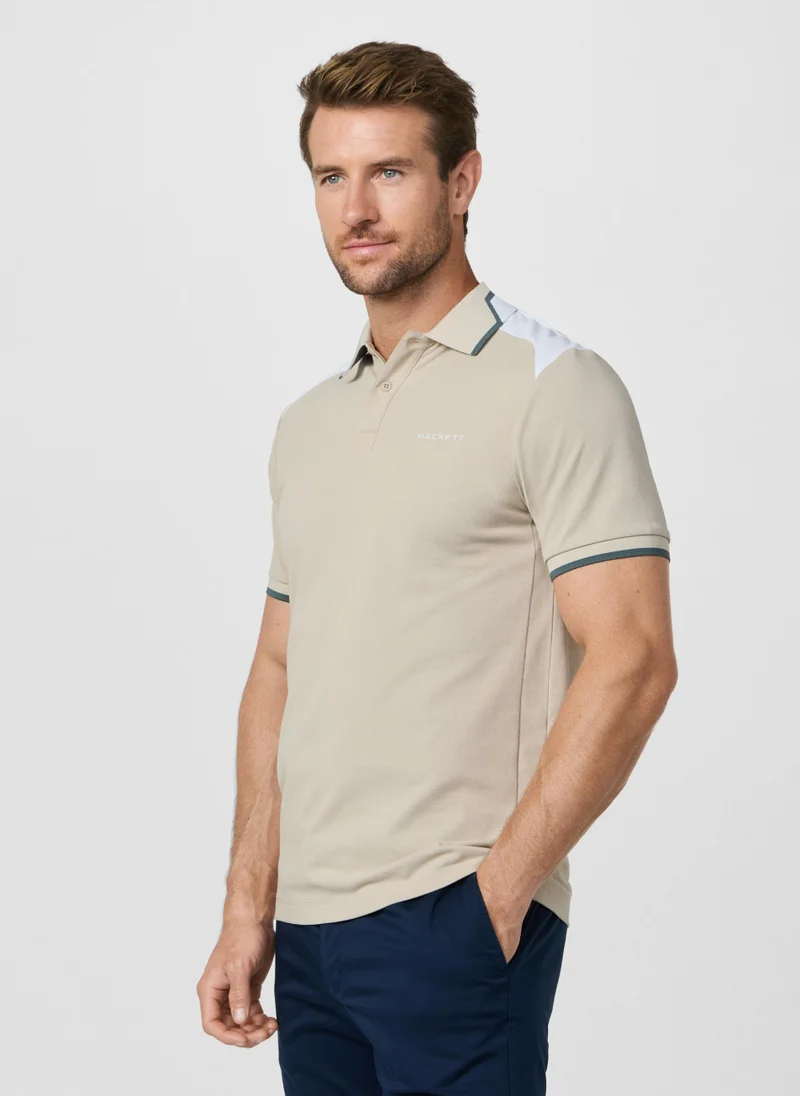 Hackett  Classic Fit Short Sleeve Colour Block Polo for Men | Best Price UAE