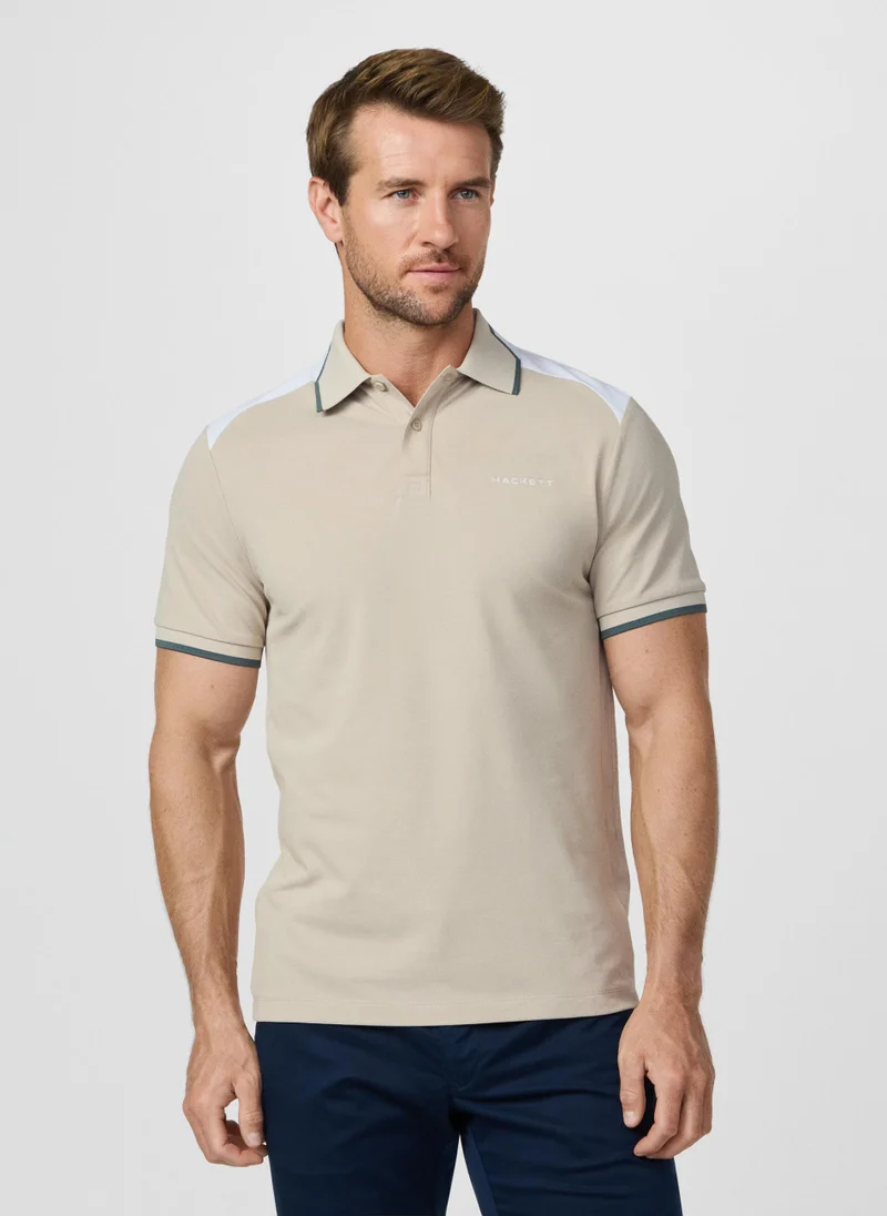 Hackett  Classic Fit Short Sleeve Colour Block Polo for Men | Best Price UAE