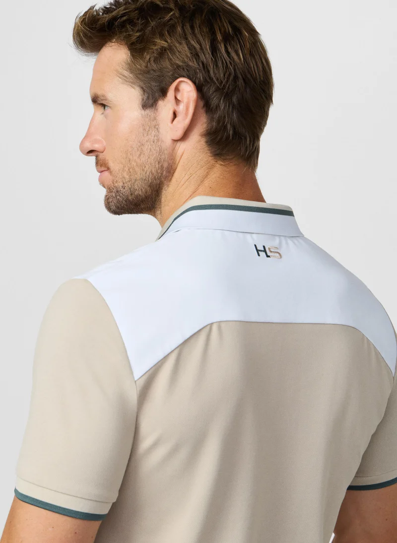 Hackett  Classic Fit Short Sleeve Colour Block Polo for Men | Best Price UAE