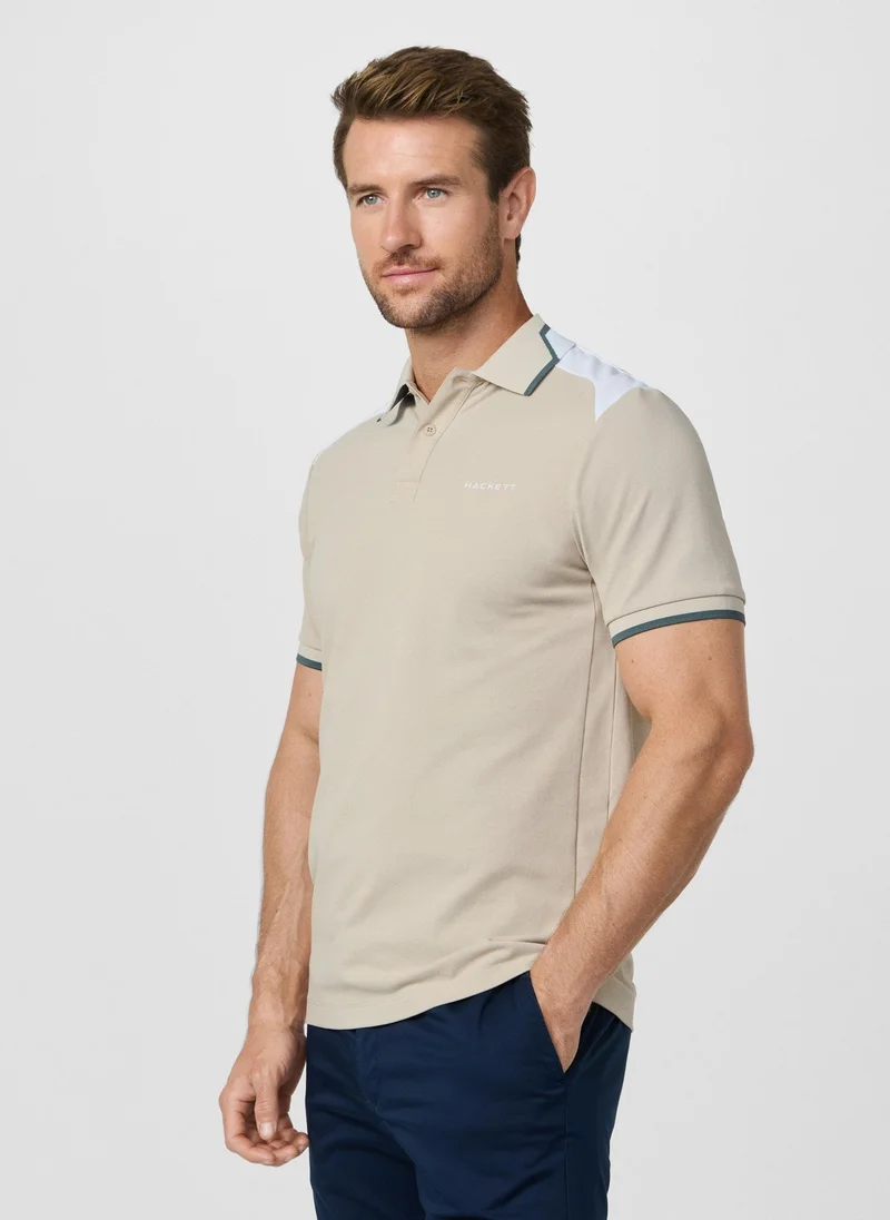 Classic Fit Short Sleeve Colour Block Polo