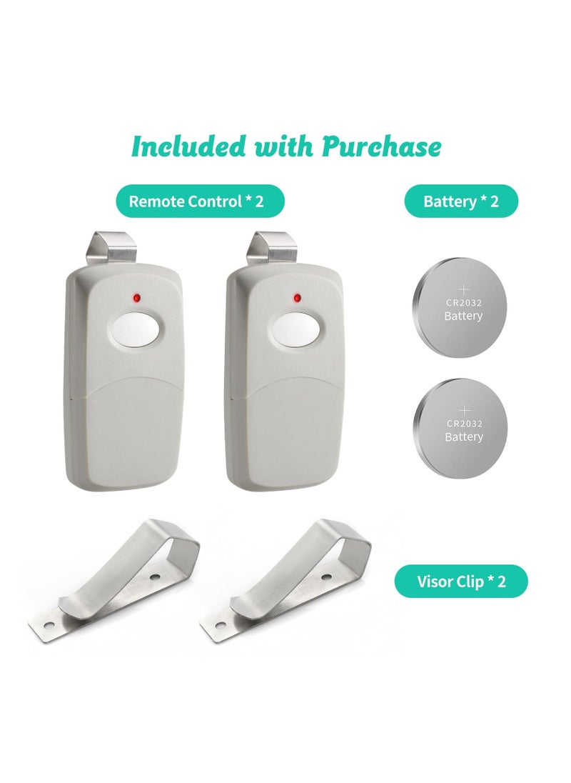 2 Replacement for Multicode Linear 3089 Garage Gate Door Opener Remote Transmitter,308911,MCS308911,10 dip Switch 300mhz,Grey