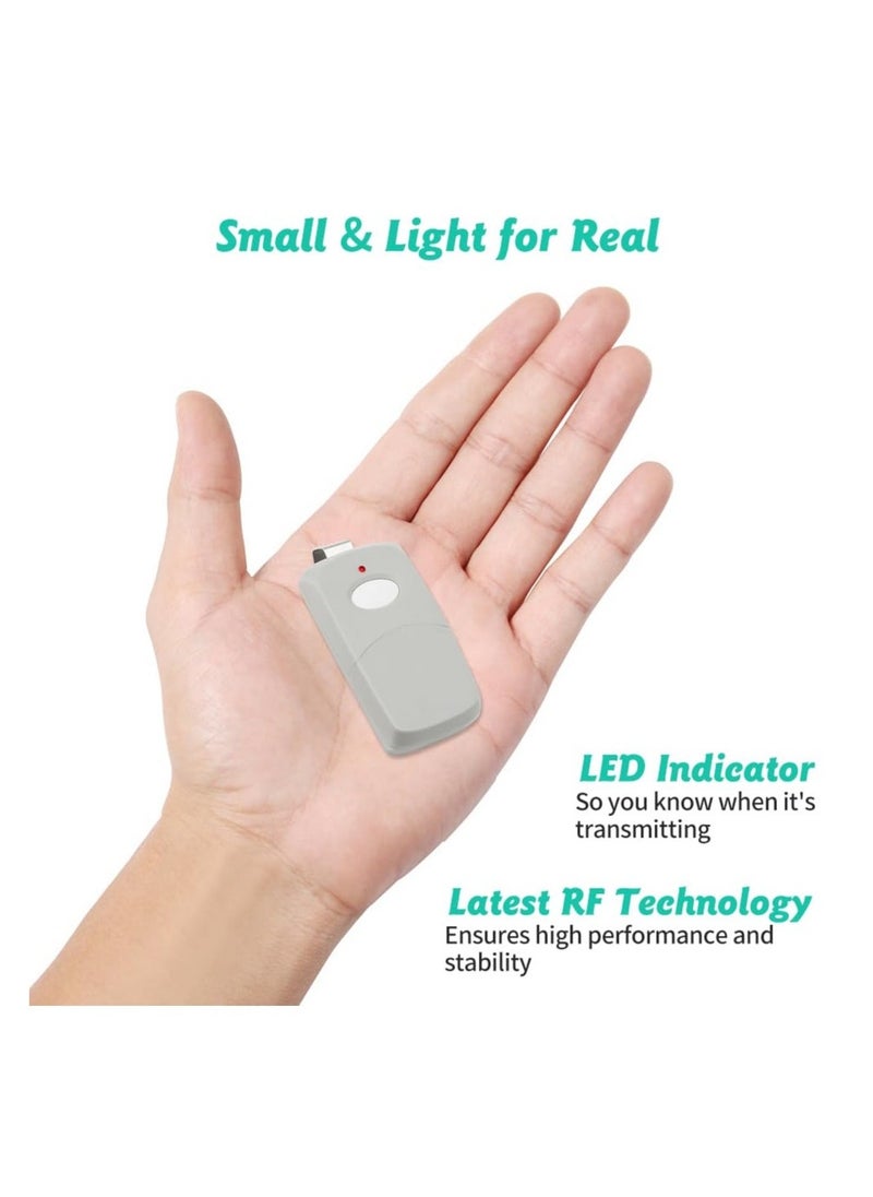 2 Replacement for Multicode Linear 3089 Garage Gate Door Opener Remote Transmitter,308911,MCS308911,10 dip Switch 300mhz,Grey