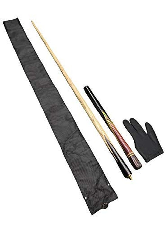 Laxmi Ganesh Billiard LGB Snooker Pool Heavy Weight Quarter Joint Riley Cue Stick 9mm Tip Size with Black cue Cover & Glove - Image 1