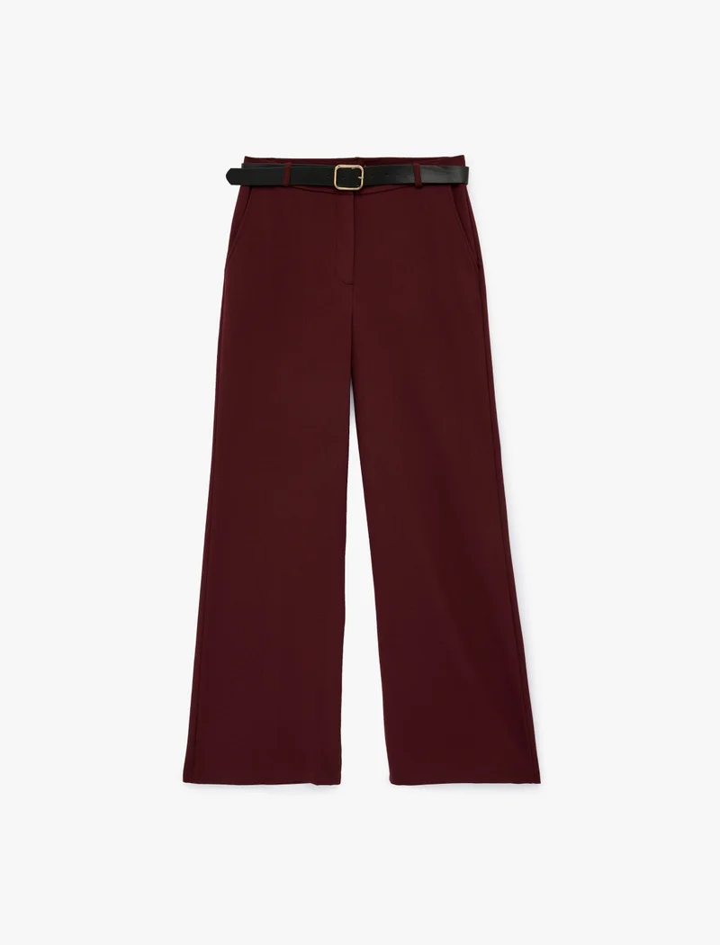 KOTON Belted Woven Pants